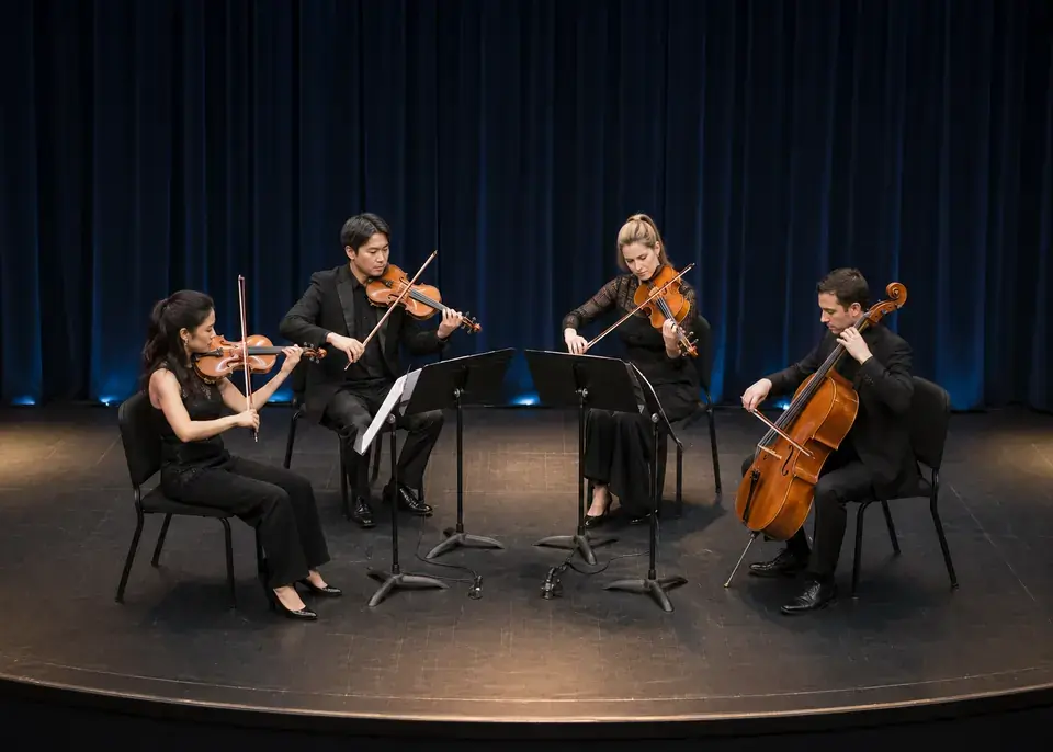 String Quartet Stage Plot Template for Weddings and Events live stage setup preview