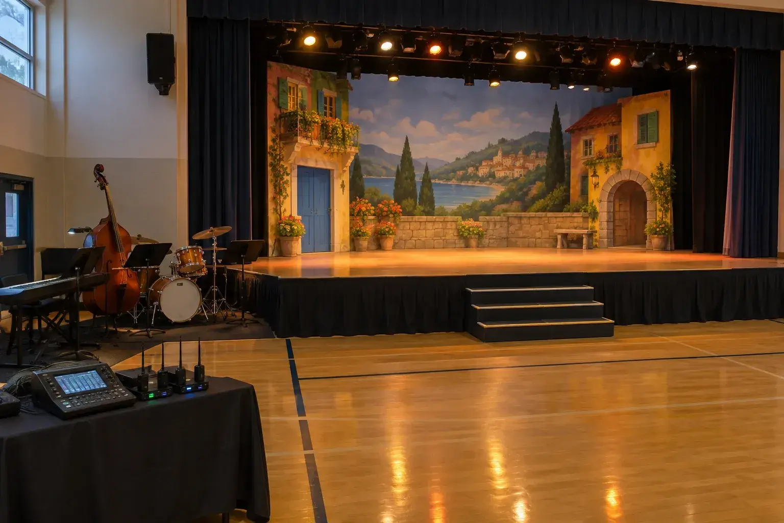 School Musical Stage Plot: Wireless Mic Handoffs Made Easy illustration