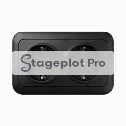AC 230V Dbl stage plot icon AC 230V Dbl icon for a professional stage plot