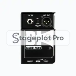 DI Mono stage plot icon DI Mono icon for a professional stage plot