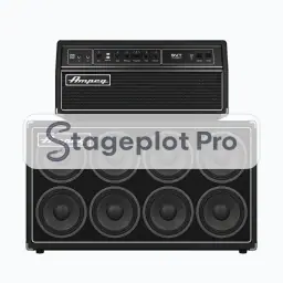 Gtr Stack stage plot icon Gtr Stack icon for a professional stage plot