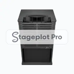 Leslie stage plot icon Leslie icon for a professional stage plot