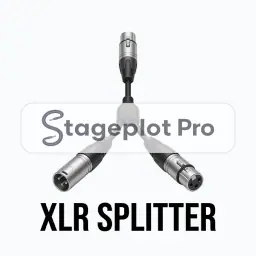 XLR Splitter Y stage plot icon
