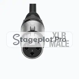 XLR Male stage plot icon