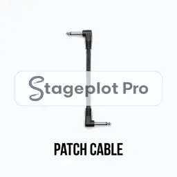 Patch 1 4" to 1 4" stage plot icon Patch 1 4" to 1 4" icon for a professional stage plot