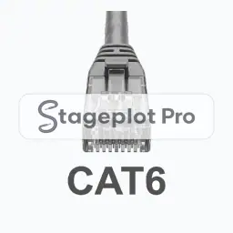 Cat5 Cat6 Ethernet stage plot icon Cat5 Cat6 Ethernet icon for a professional stage plot