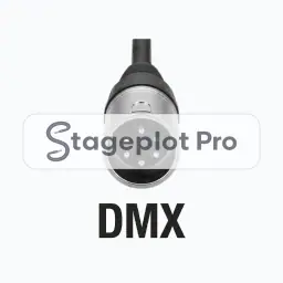 DMX stage plot icon DMX icon for a professional stage plot