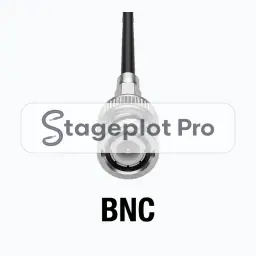 BNC Antenna stage plot icon BNC Antenna icon for a professional stage plot