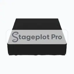 Drum Riser stage plot icon Drum Riser icon for a professional stage plot