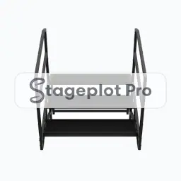 Stairs 3-Step stage plot icon Stairs 3-Step icon for a professional stage plot