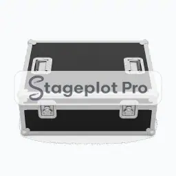 Road Case stage plot icon Road Case icon for a professional stage plot