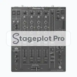 DJ Mixer stage plot icon DJ Mixer icon for a professional stage plot