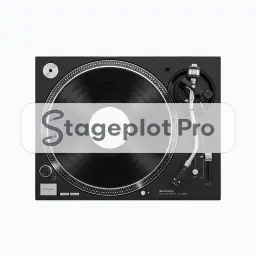 Turntable Vinyl Deck stage plot icon Turntable Vinyl Deck icon for a professional stage plot