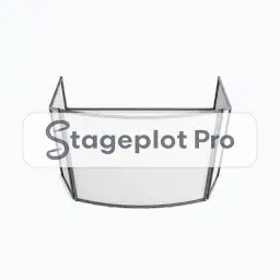 DJ Booth stage plot icon DJ Booth icon for a professional stage plot