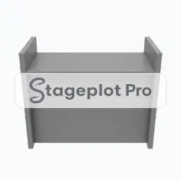 DJ Booth stage plot icon DJ Booth icon for a professional stage plot
