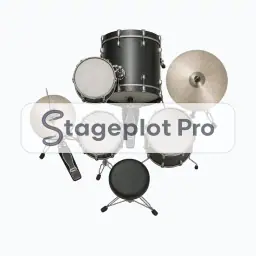 Drums 4pc stage plot icon