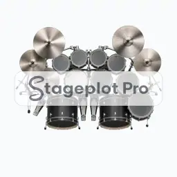Drums Dbl Kick stage plot icon