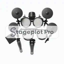 E-Drums stage plot icon E-Drums icon for a professional stage plot
