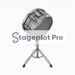 Snare Drum stage plot icon Snare Drum icon for a professional stage plot