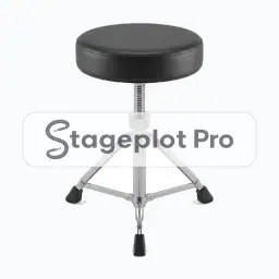 Drum Throne Stool stage plot icon Drum Throne Stool icon for a professional stage plot