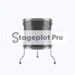 Floor Tom stage plot icon Floor Tom icon for a professional stage plot