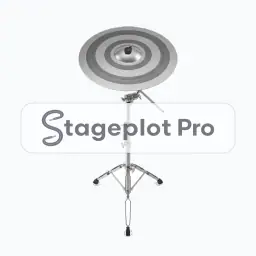 Ride Cymbal stage plot icon Ride Cymbal icon for a professional stage plot