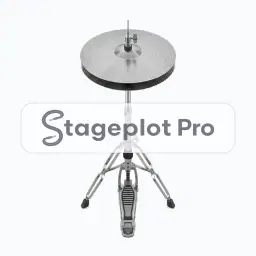 Hi Hat stage plot icon Hi Hat icon for a professional stage plot