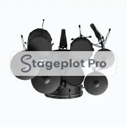 Drums 4pc stage plot icon