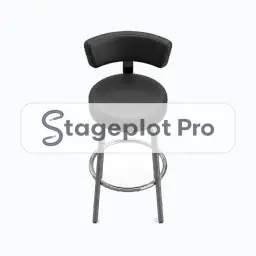 Bar Stool stage plot icon Bar Stool icon for a professional stage plot