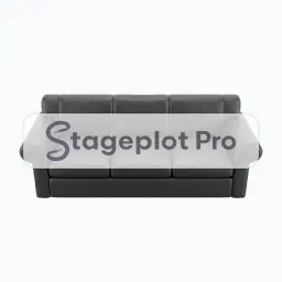 Sofa Couch stage plot icon Sofa Couch icon for a professional stage plot