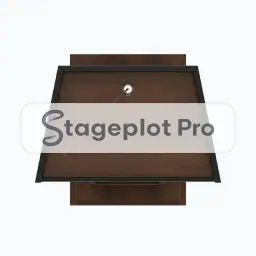 Podium Lectern stage plot icon Podium Lectern icon for a professional stage plot