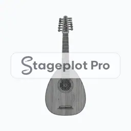 Oud stage plot icon Oud icon for a professional stage plot