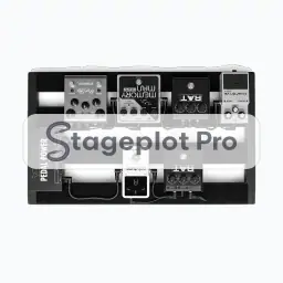 Multi Pedal FX stage plot icon Multi Pedal FX icon for a professional stage plot