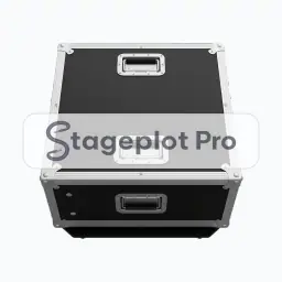 Rack Mounted Gtr stage plot icon Rack Mounted Gtr icon for a professional stage plot