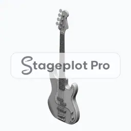 Electric Bass stage plot icon