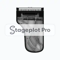 Grand Piano stage plot icon Grand Piano icon for a professional stage plot