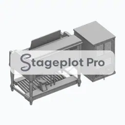 Hammond & Leslie 1 stage plot icon