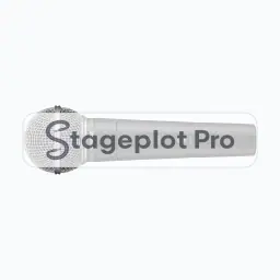 Wrls Mic stage plot icon Wrls Mic icon for a professional stage plot