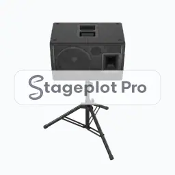 Top + Tripod stage plot icon Top + Tripod icon for a professional stage plot