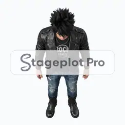 Person 1 stage plot icon Person 1 icon for a professional stage plot