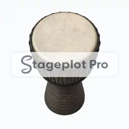 Djembe stage plot icon