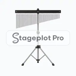 Mark Tree Bar Chimes stage plot icon Mark Tree Bar Chimes icon for a professional stage plot