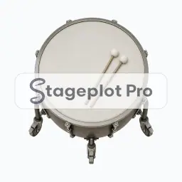 Concert Timpani stage plot icon Concert Timpani icon for a professional stage plot