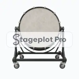 Bass Drum Rolling stage plot icon Bass Drum Rolling icon for a professional stage plot