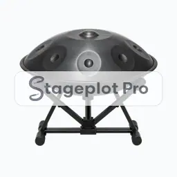 Handpan + Stand stage plot icon Handpan + Stand icon for a professional stage plot