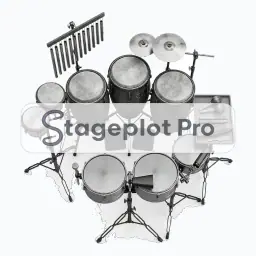 Latin Percussion Rig stage plot icon