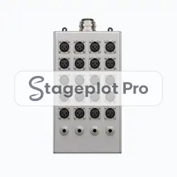 Stagebox 20ch stage plot icon Stagebox 20ch icon for a professional stage plot