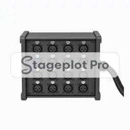 16ch Stage Snake stage plot icon