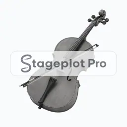 Cello stage plot icon
