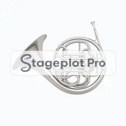 French Horn Side stage plot icon French Horn Side icon for a professional stage plot